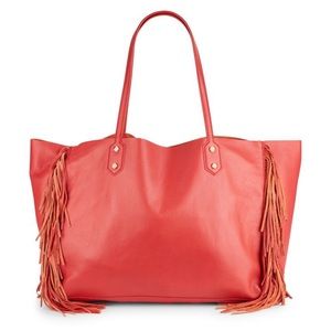 BRAND NEW LEATHER FRINGE TOTE SIMILAR TO CLEOBELLA